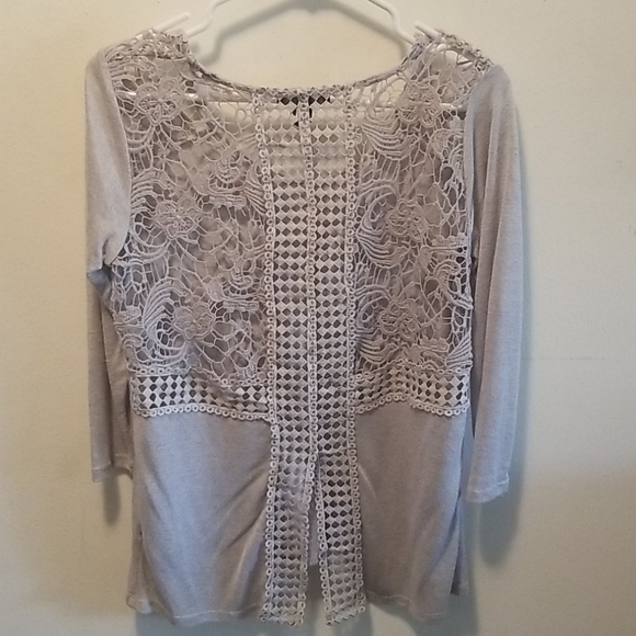 I Jeans By Buffalo Grey 3/4 Length Shirt - Picture 2 of 6